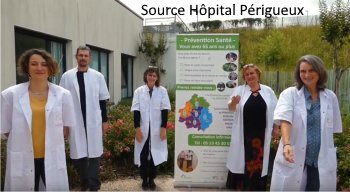 L'équipe du dispositif de dépistage des fragilités - EHPAD Ressources - Centre Hospitalier Périgueux