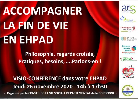 « Accompagner la fin de vie en EHPAD » : La plénière 2020 du CVS DEPARTEMENTAL de la DORDOGNE en visioconférence 
