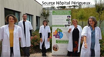 L'équipe du dispositif de dépistage des fragilités - EHPAD Ressources - Centre Hospitalier Périgueux