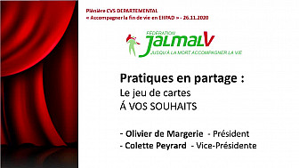 Le jeu de cartes Á VOS SOUHAITS - Fédération JALMALV (Jusqu’à la mort accompagner la vie)