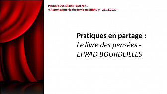 Le livre des pensées - EHPAD LES DEUX SEQUOIAS - BOURDEILLES