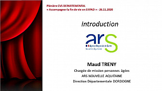 PLENIERE CVS DEPARTEMENTAL 2020 - SEQUENCE 2 Introduction ARS DORDOGNE -