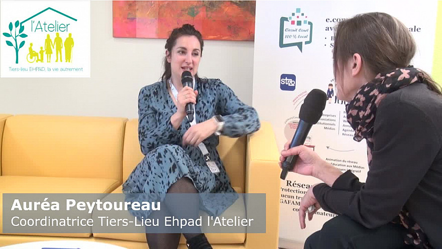 Inauguration du Tiers-lieu EHPAD l'Atelier : Auréa Peytoureau - coordinatrice 